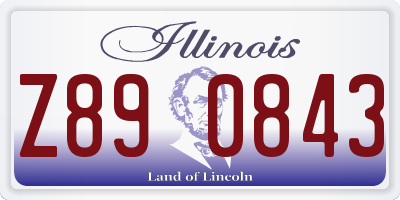 IL license plate Z890843