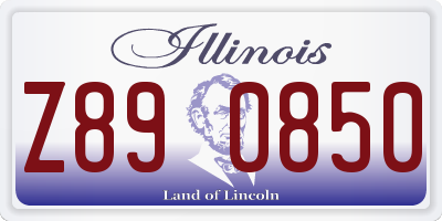 IL license plate Z890850