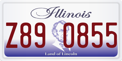 IL license plate Z890855