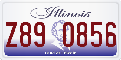 IL license plate Z890856