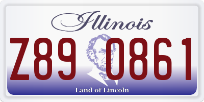 IL license plate Z890861