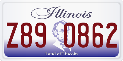 IL license plate Z890862