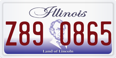 IL license plate Z890865
