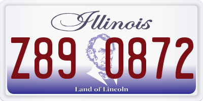 IL license plate Z890872