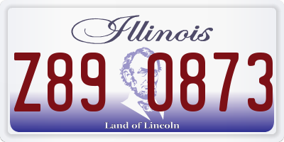 IL license plate Z890873
