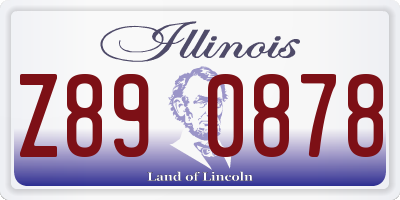IL license plate Z890878