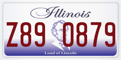 IL license plate Z890879