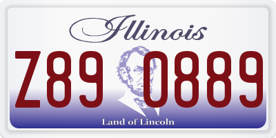 IL license plate Z890889