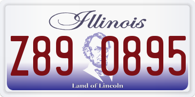 IL license plate Z890895