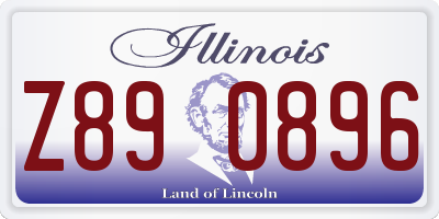 IL license plate Z890896