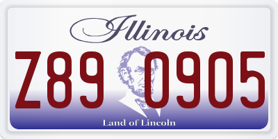 IL license plate Z890905