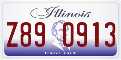 IL license plate Z890913