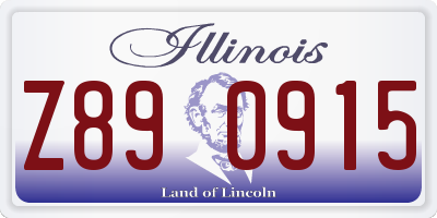 IL license plate Z890915