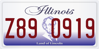 IL license plate Z890919