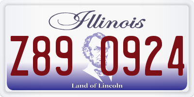 IL license plate Z890924