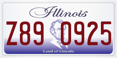 IL license plate Z890925
