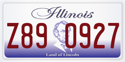 IL license plate Z890927