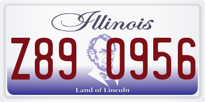 IL license plate Z890956