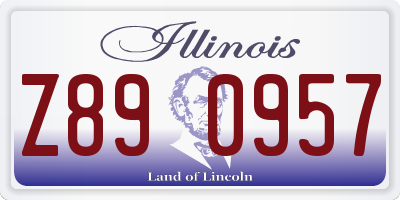 IL license plate Z890957