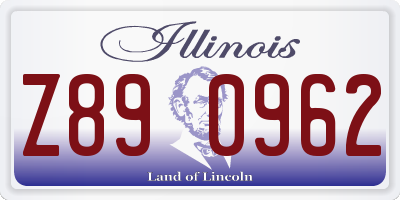 IL license plate Z890962