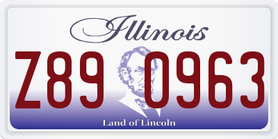 IL license plate Z890963