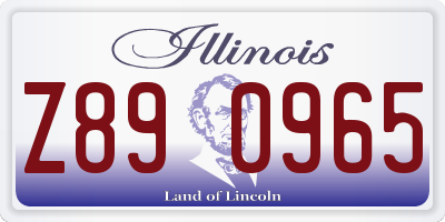 IL license plate Z890965