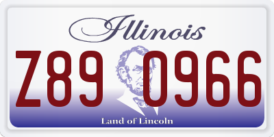 IL license plate Z890966