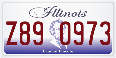 IL license plate Z890973