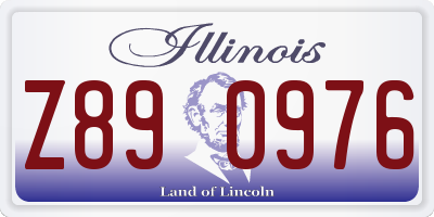 IL license plate Z890976
