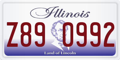 IL license plate Z890992