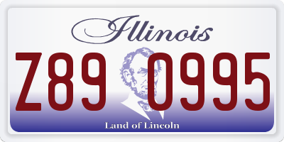 IL license plate Z890995