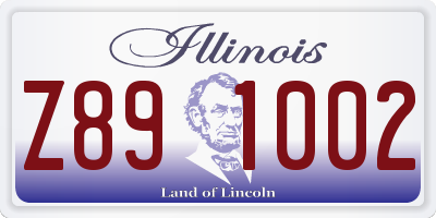 IL license plate Z891002