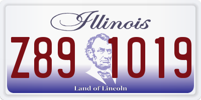 IL license plate Z891019
