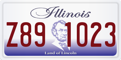 IL license plate Z891023