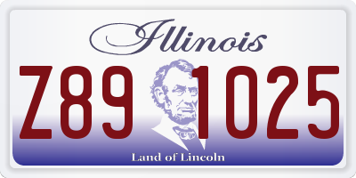 IL license plate Z891025