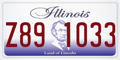 IL license plate Z891033