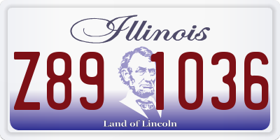 IL license plate Z891036