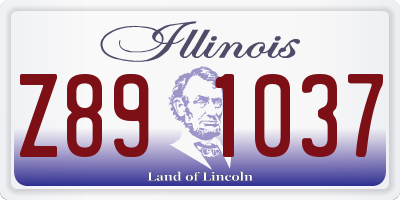 IL license plate Z891037