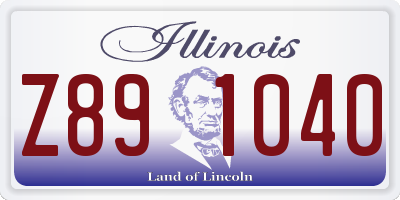 IL license plate Z891040