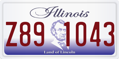 IL license plate Z891043