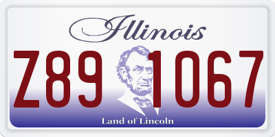 IL license plate Z891067