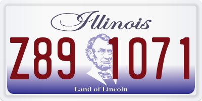 IL license plate Z891071