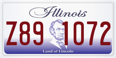 IL license plate Z891072