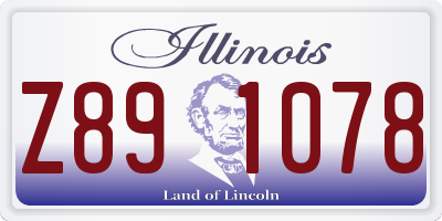 IL license plate Z891078