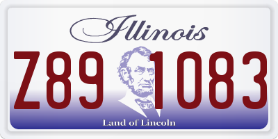 IL license plate Z891083