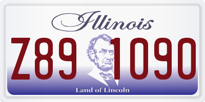 IL license plate Z891090