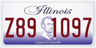 IL license plate Z891097
