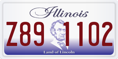 IL license plate Z891102