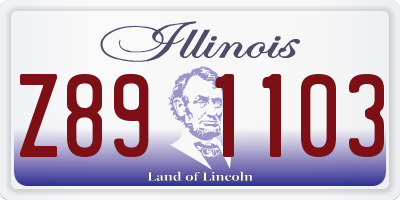 IL license plate Z891103
