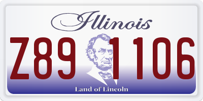IL license plate Z891106
